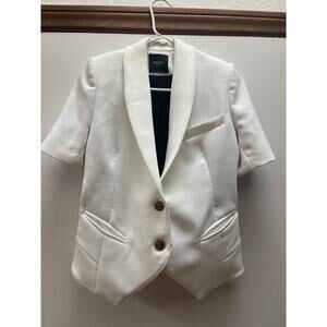 SMYTHE LES VESTES VINTAGE SHORT SLEEVE BLAZER SMALL